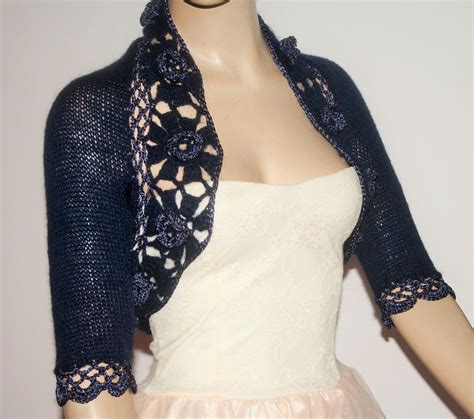 navy blue shrug for wedding